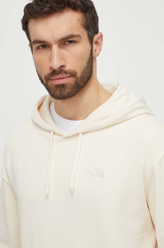 The North Face bluza bawełniana beżowy NF0A87D3QLI1