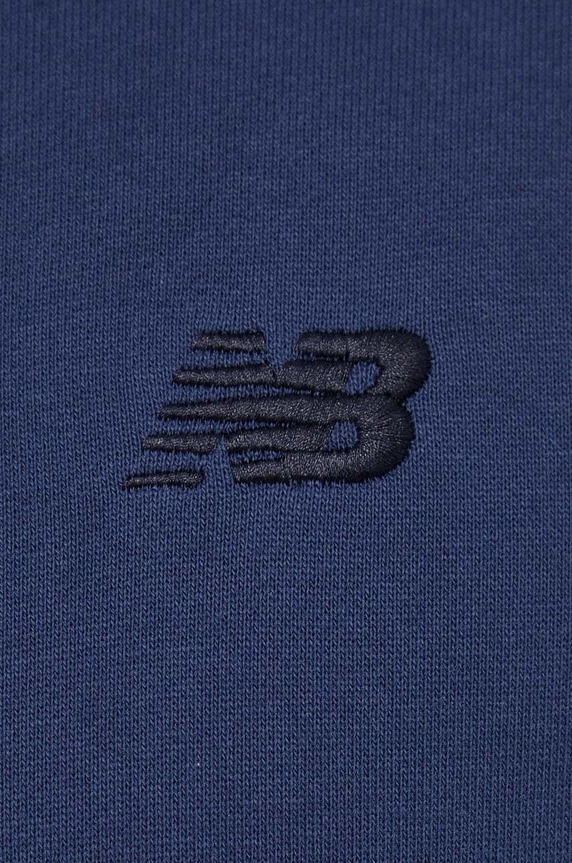 New Balance hanorac de bumbac MT41534NNY bleumarin