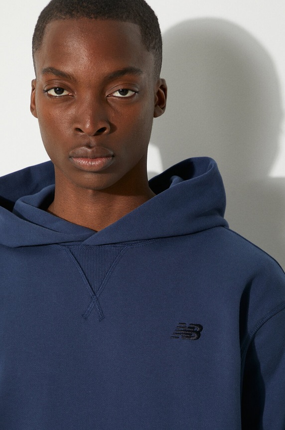 New Balance cotton sweatshirt MT41534NNY navy