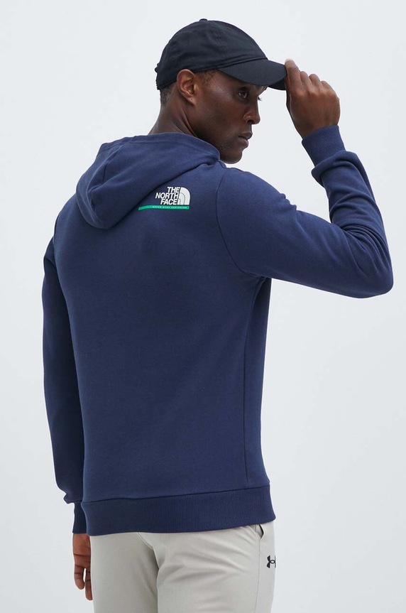 Ruházat The North Face pamut melegítőfelső NF0A87E58K21 sötétkék