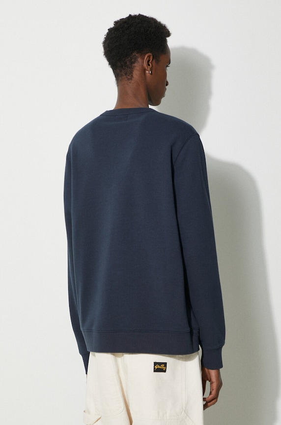 Дрехи Суичър Woolrich Logo Script Crewneck CFWOSW0225MRUT3684 тъмносин