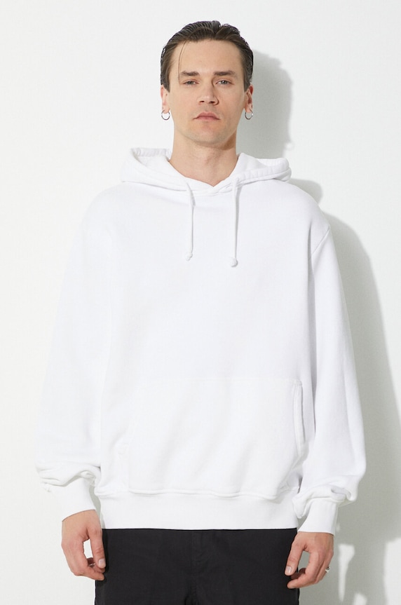 424 bluza bawełniana Alias Hoodie z kapturem biały FF4SMF01AP.JE375.064