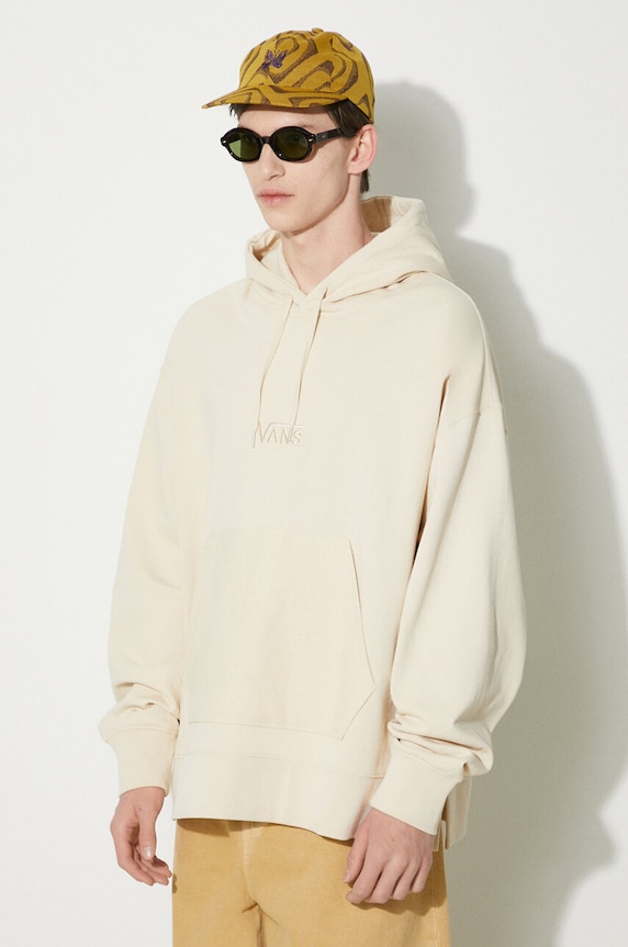 Vans pamut melegítőfelső Premium Standards Baggy Fleece Po LX VN000GVSCHW1 bézs
