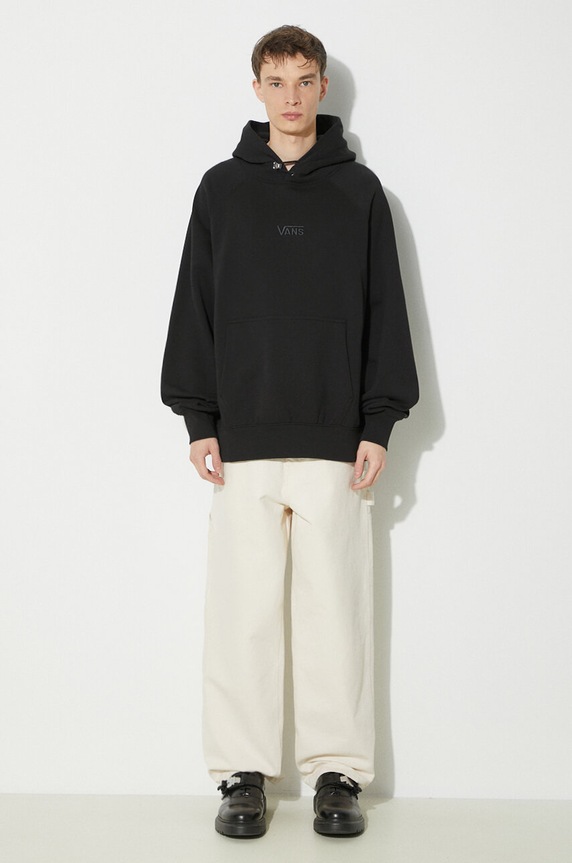 Βαμβακερή μπλούζα Vans Premium Standards Hoodie Fleece LX VN000GZ1BLK1 μαύρο SS24
