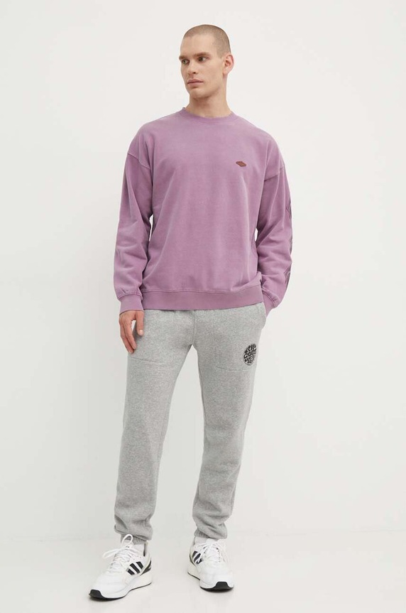 Bavlněná mikina Rip Curl 049MFL fialová SS24