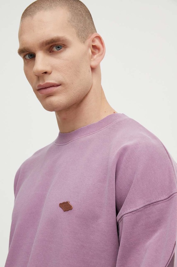 Bavlněná mikina Rip Curl fialová 049MFL