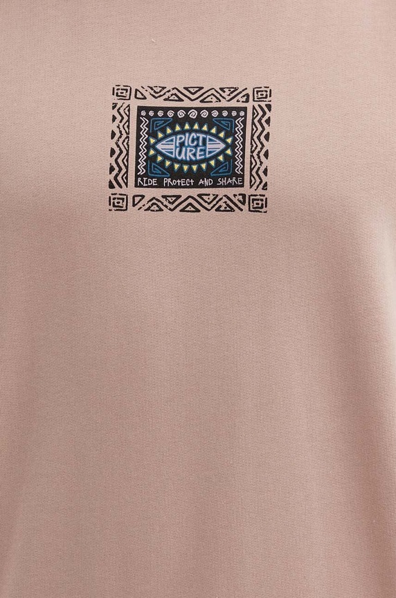 Picture bluza bawełniana Paipo różowy MSW440