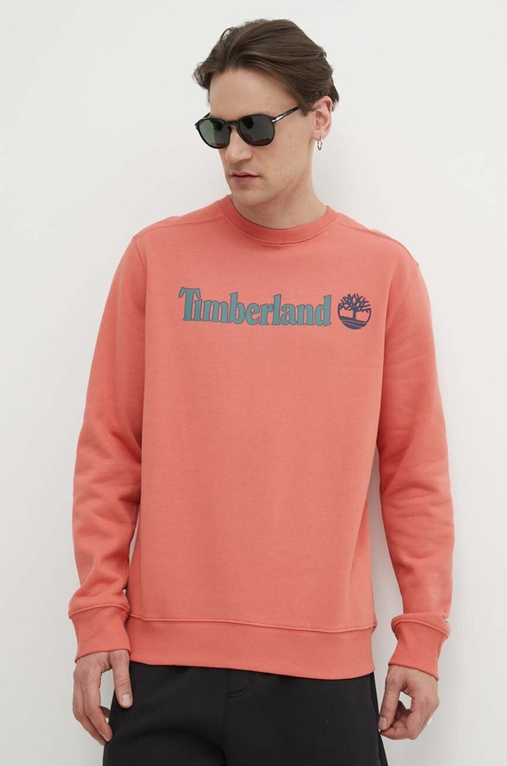 Суичър Timberland без качулка червен TB0A5UJYEI41