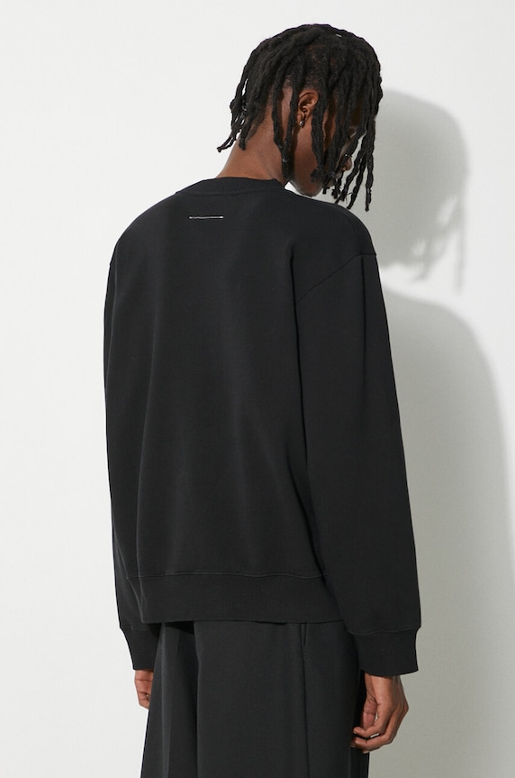 MM6 Maison Margiela cotton sweatshirt black SH0GU0007
