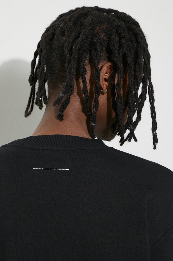 MM6 Maison Margiela cotton sweatshirt SH0GU0007 black