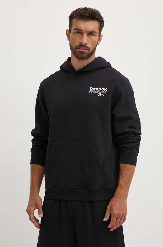 Reebok bluza Brand Proud z kapturem czarny 100076385