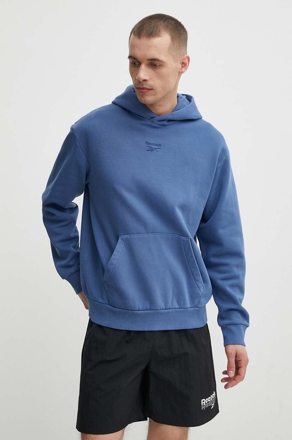 Reebok bluza z kapturem niebieski 100075315