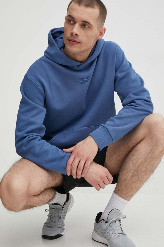 Reebok bluza 100075315 niebieski SS24