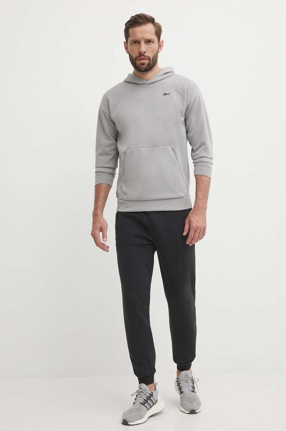 Reebok bluza Strength 100075762 gri SS24