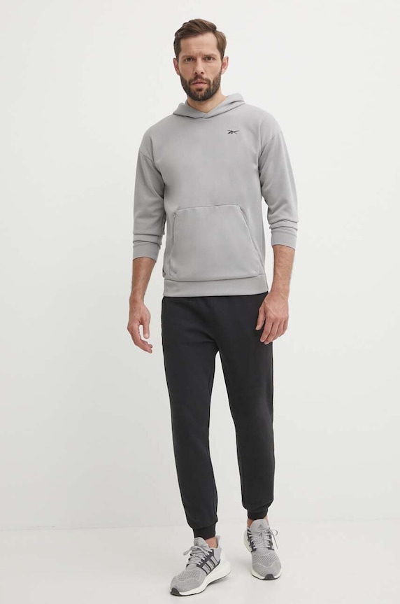 Reebok bluza Strength 100075762 gri SS24
