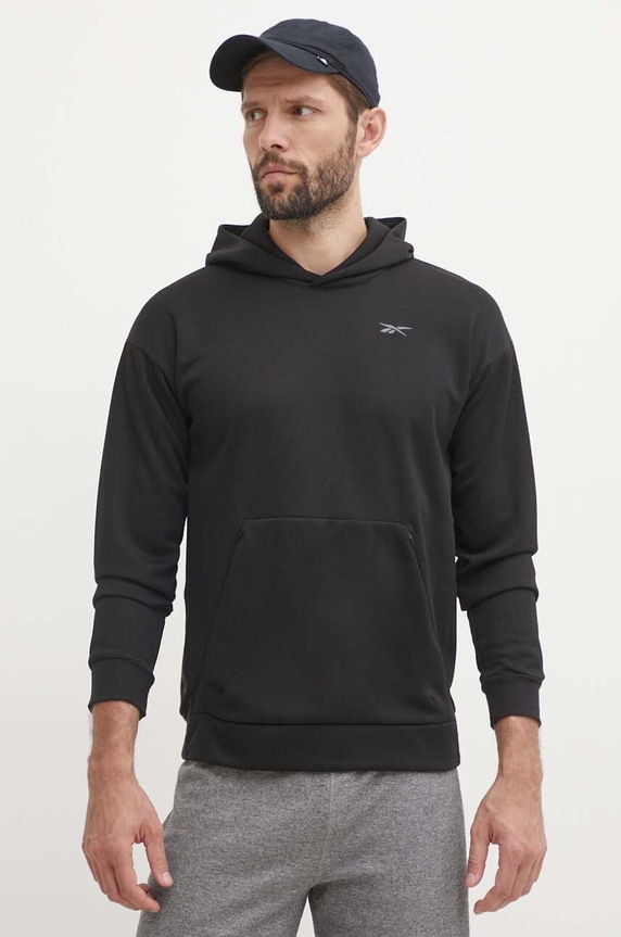 Reebok felső Strength sima fekete 100075764