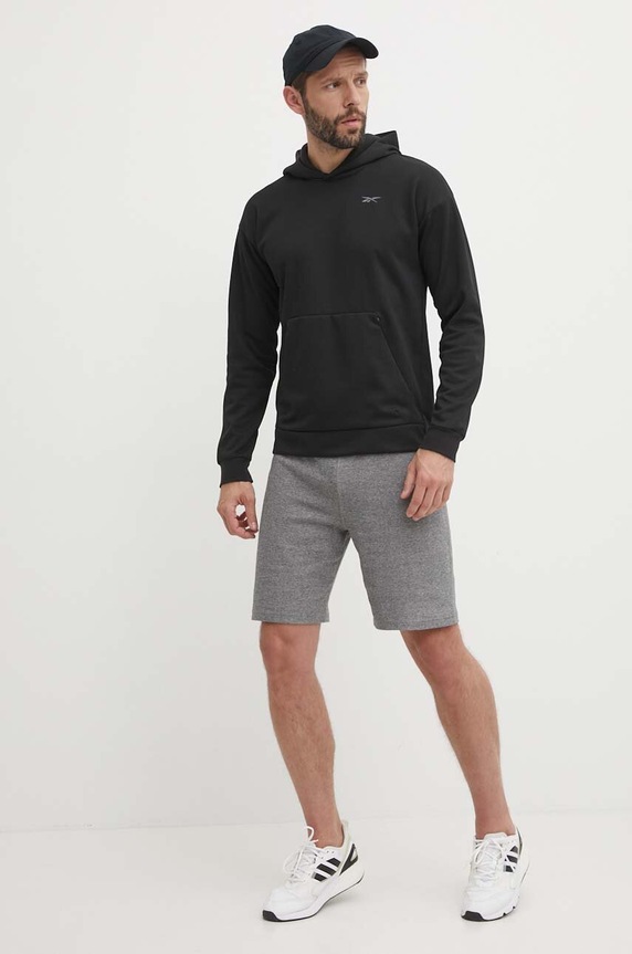 Reebok felső Strength 100075764 fekete AW24