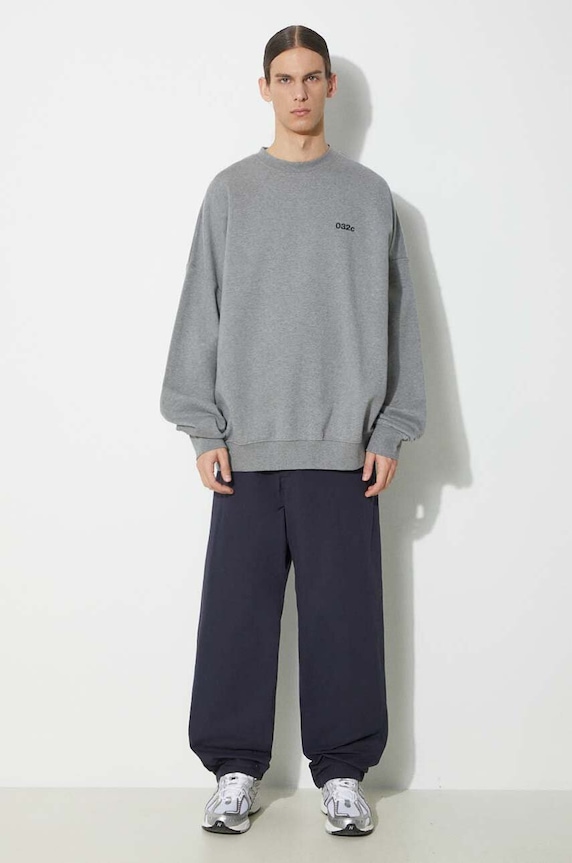 Bavlněná mikina 032C 'Mutli-Media' Bubble Crewneck SS24.C.2022 šedá SS24
