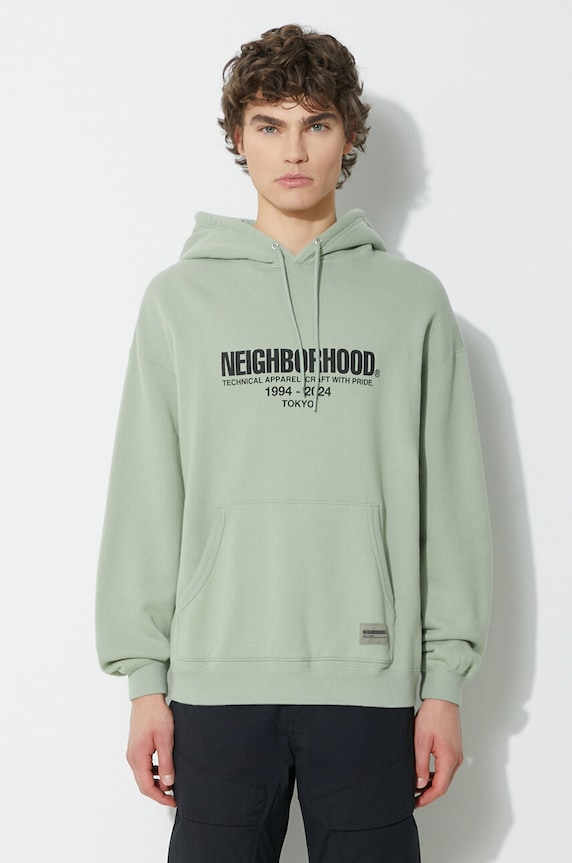 NEIGHBORHOOD cotton sweatshirt Classic cotton green 241FPNH.CSM04