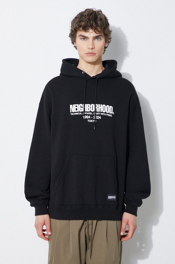 NEIGHBORHOOD cotton sweatshirt Classic cotton black 241FPNH.CSM04