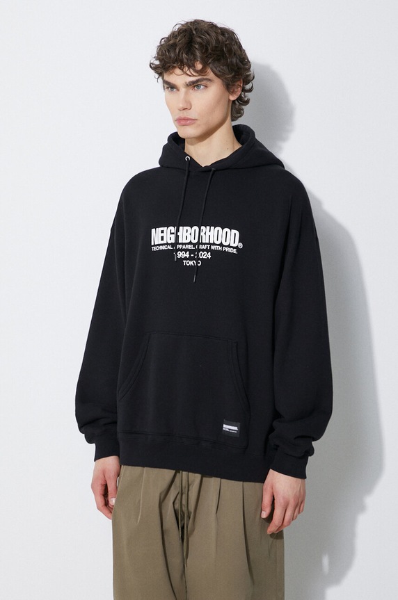 NEIGHBORHOOD cotton sweatshirt Classic black 241FPNH.CSM04