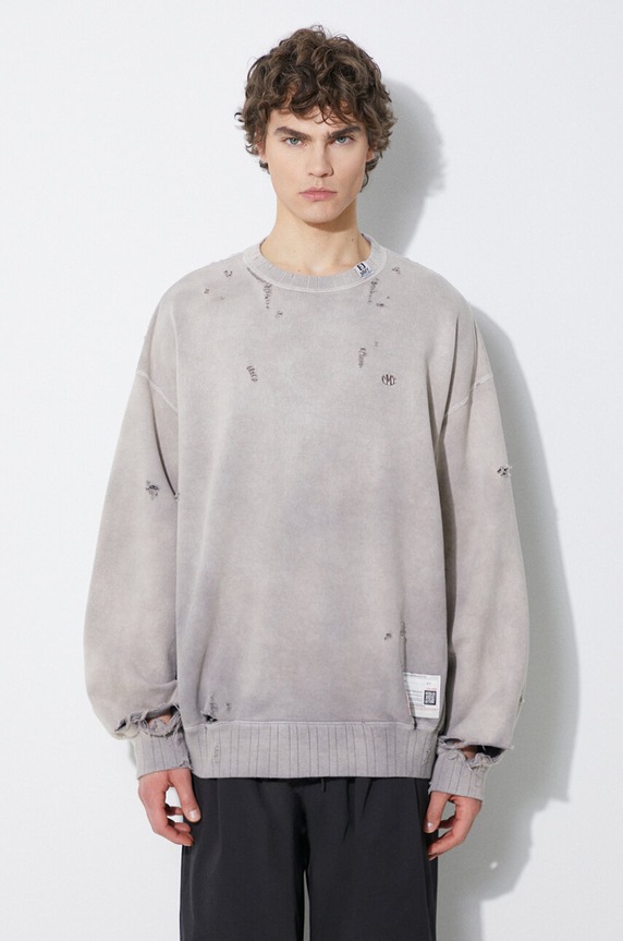 Maison MIHARA YASUHIRO bluza bawełniana Sun Faded bawełna beżowy A12PO542