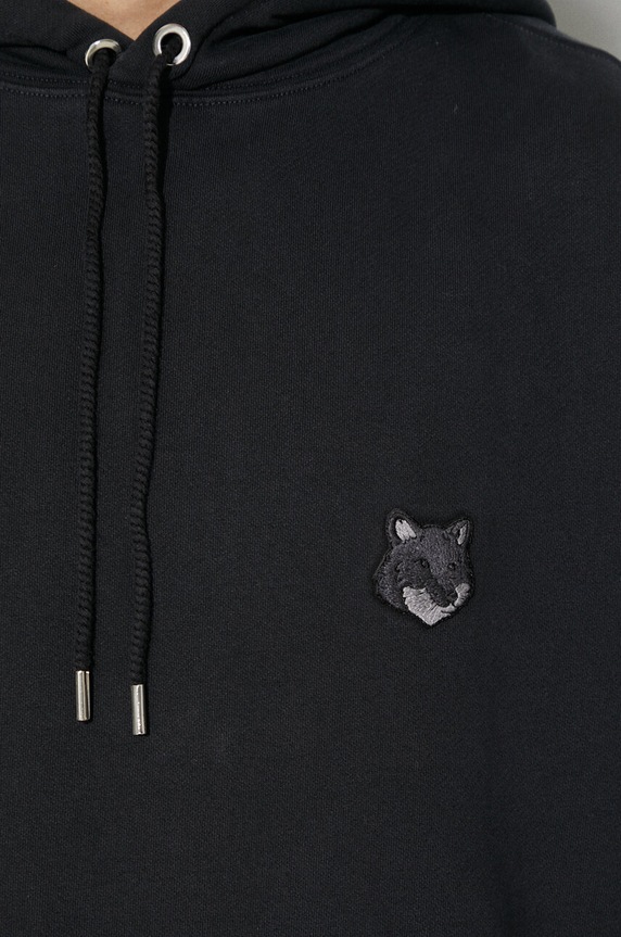 Maison Kitsuné cotton sweatshirt Bold Fox Head Patch Oversize Hoodie LM00705KM0001