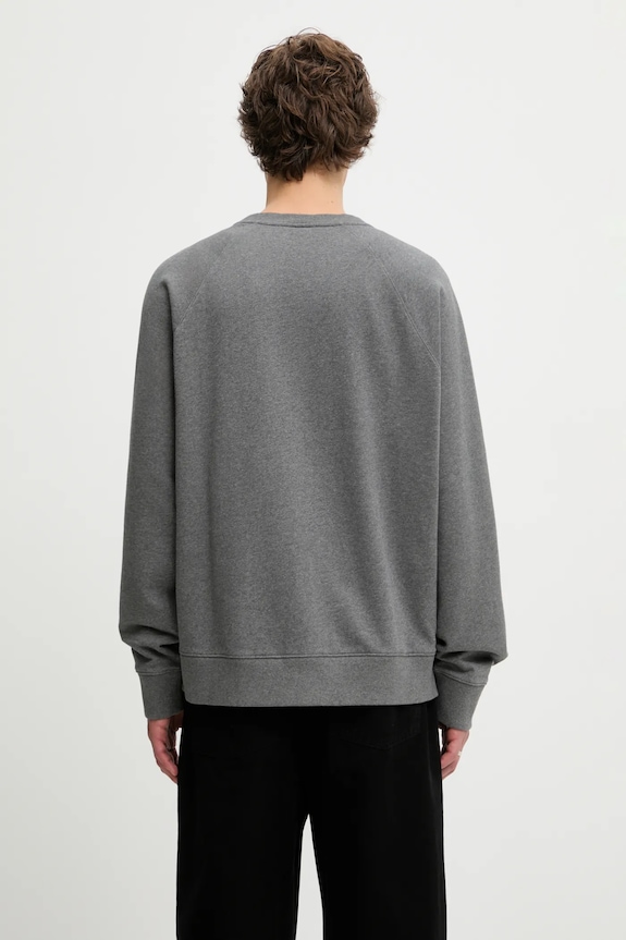 Odzież Maison Kitsuné bluza bawełniana Bold Fox Head Patch Oversize Sweatshirt MM00304KM0001 szary