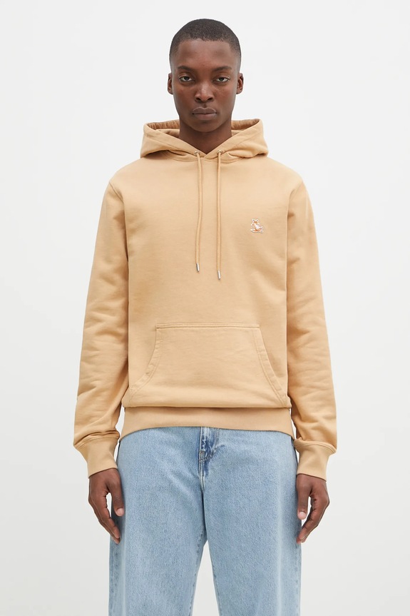 Бавовняна кофта Maison Kitsuné Chillax Patch Regular Hoodie бавовна помаранчевий LM00706KM0001