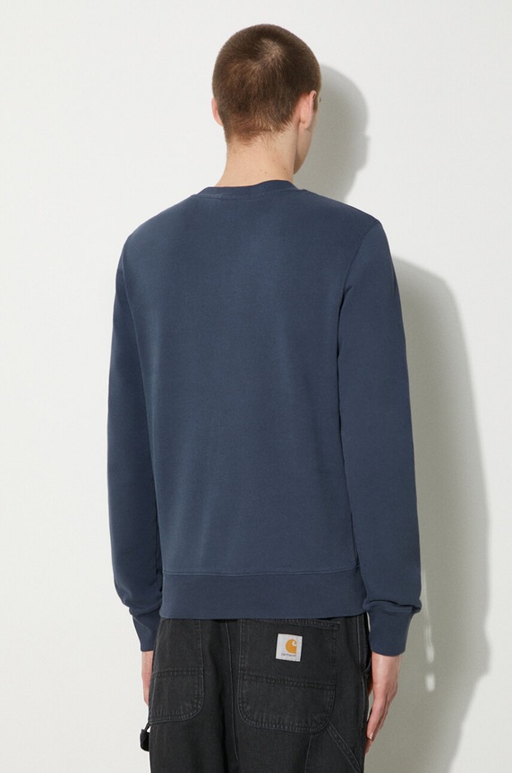 Oblečení Bavlněná mikina Maison Kitsuné Fox Head Patch Regular Sweatshirt LM00301KM0001 námořnická modř