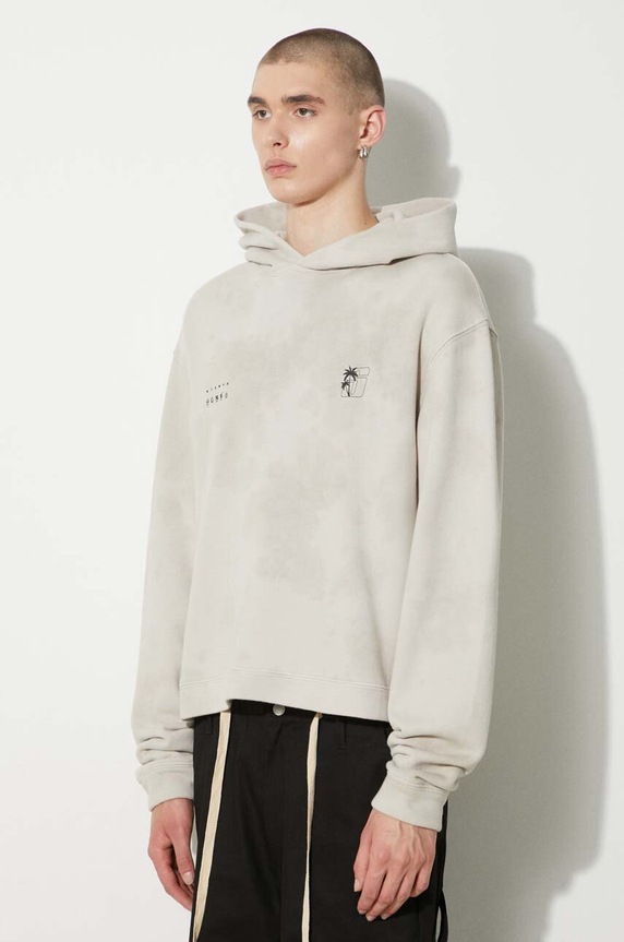 STAMPD cotton sweatshirt Transit Tie Dye beige SLA.M3333HD.STD