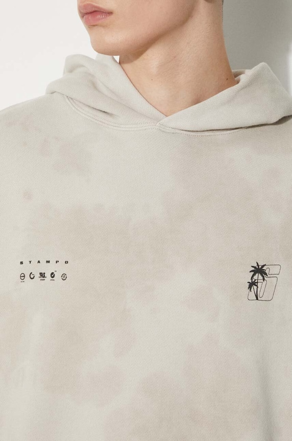 STAMPD cotton sweatshirt Transit Tie Dye SLA.M3333HD.STD