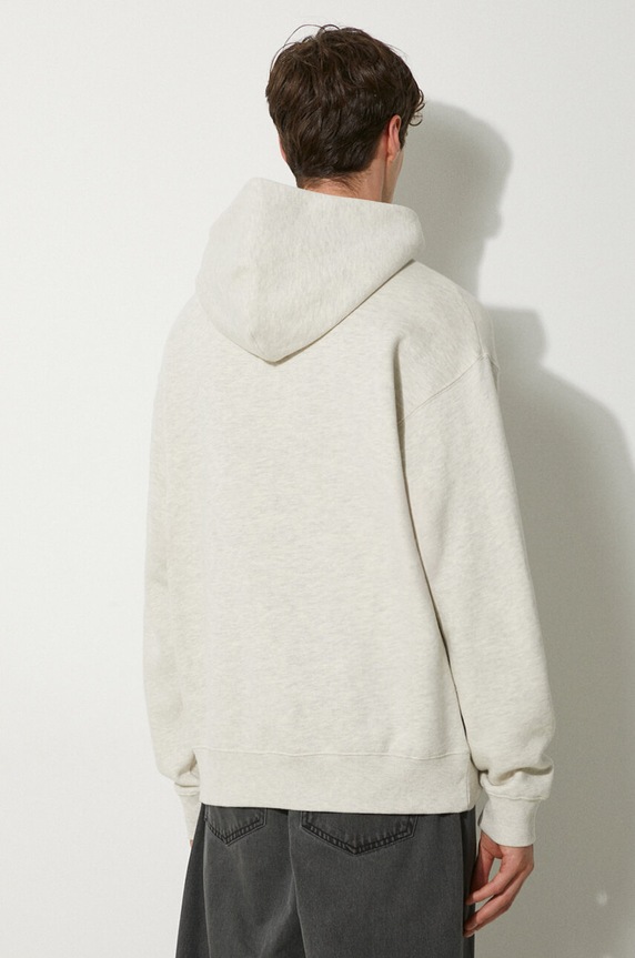 Oblečení Bavlněná mikina Awake NY Serif Hoodie SP24.HD003 šedá