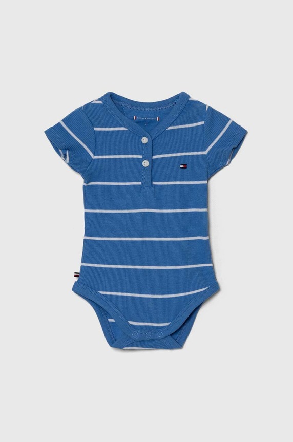Bodi za bebe Tommy Hilfiger plava KN0KN01816.PPYH