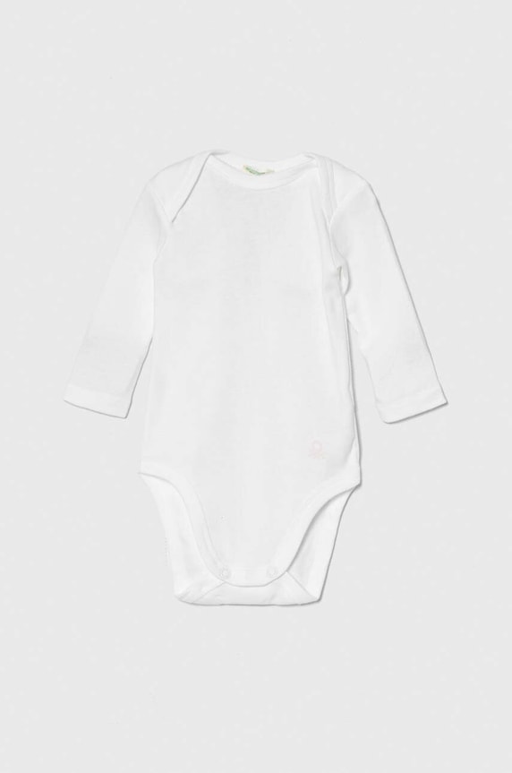Fete United Colors of Benetton body din bumbac pentru bebelusi 3GI70B089.W.Repropose roz
