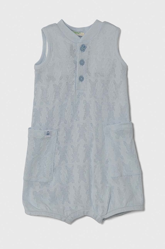 United Colors of Benetton rampers bawełniany niemowlęcy Produkt niemowlęcy niebieski 34KE0T01P.W.Seasonal