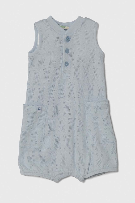 United Colors of Benetton rampers bawełniany niemowlęcy Produkt niemowlęcy niebieski 34KE0T01P.W.Seasonal