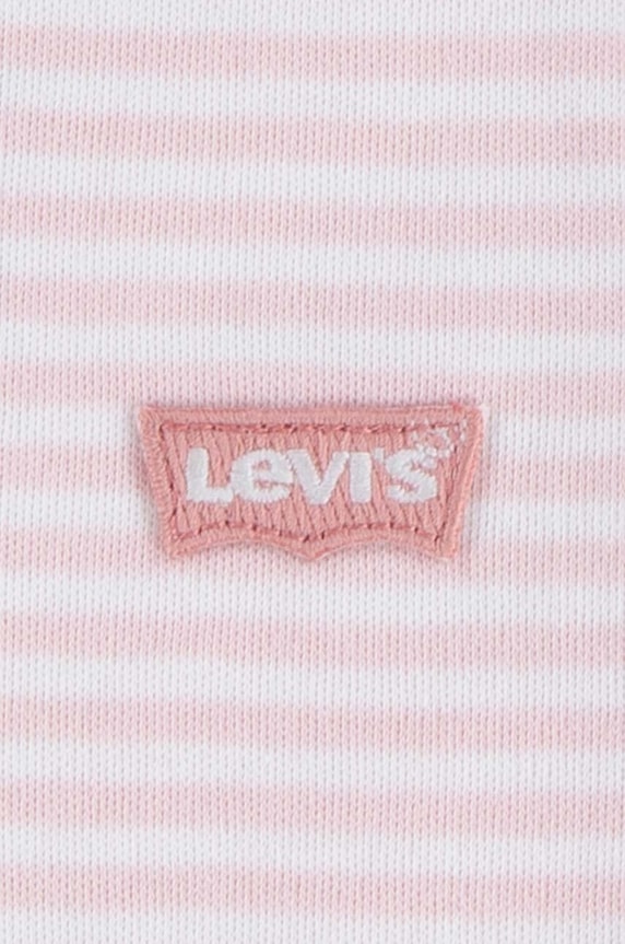 Levi's pamut baba body LVG 3PK BOW BODYSUIT SET 3 db 1EK337 rózsaszín