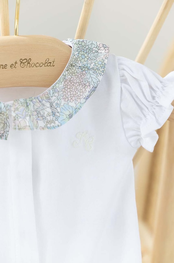 Tartine et Chocolat body di cotone neonato/a TY11000.49.74 bianco