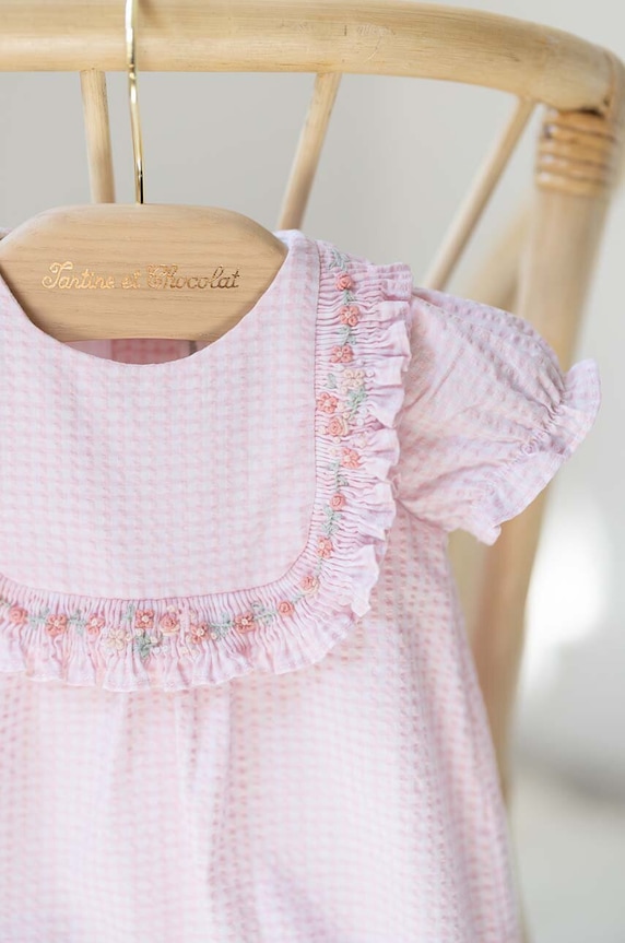 Pamučni kombinezon za bebe Tartine et Chocolat TY33130.49.74 roza