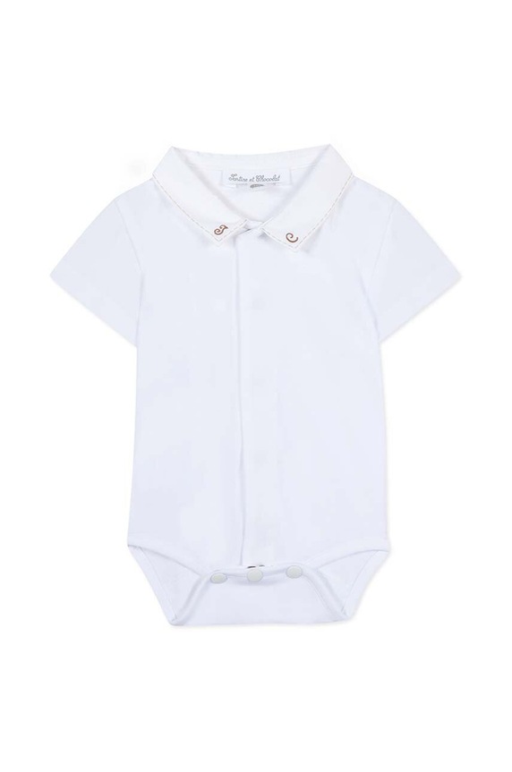 Детское боди из хлопка Tartine et Chocolat TY11040.49.74 бежевый SS24