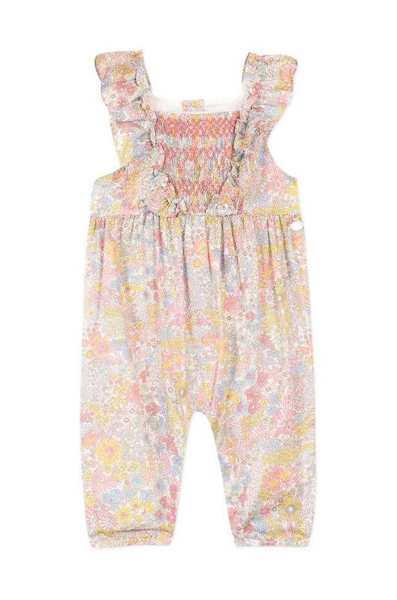 Tartine et Chocolat salopeta din bumbac pentru bebelusi TY32001.80 bej SS24