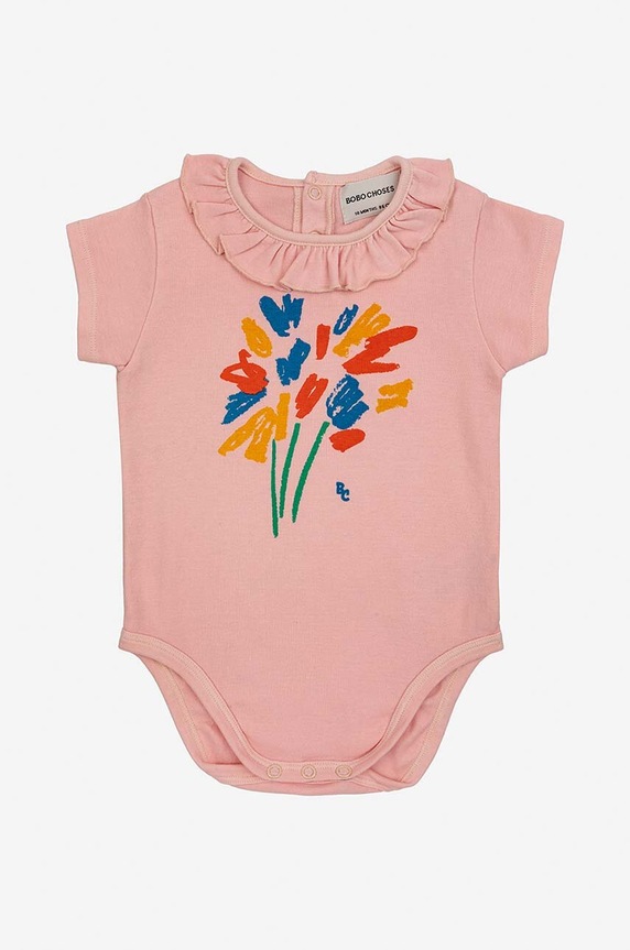 Bobo Choses body bebe 124AB038 roz SS24