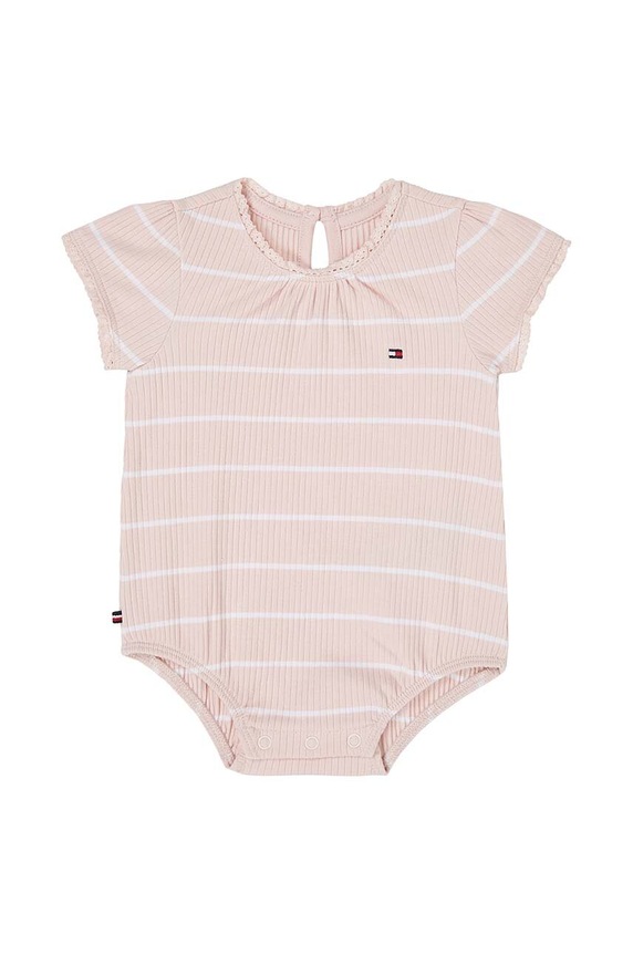 Bodi za bebe Tommy Hilfiger roza KN0KN01837.G.PPYH