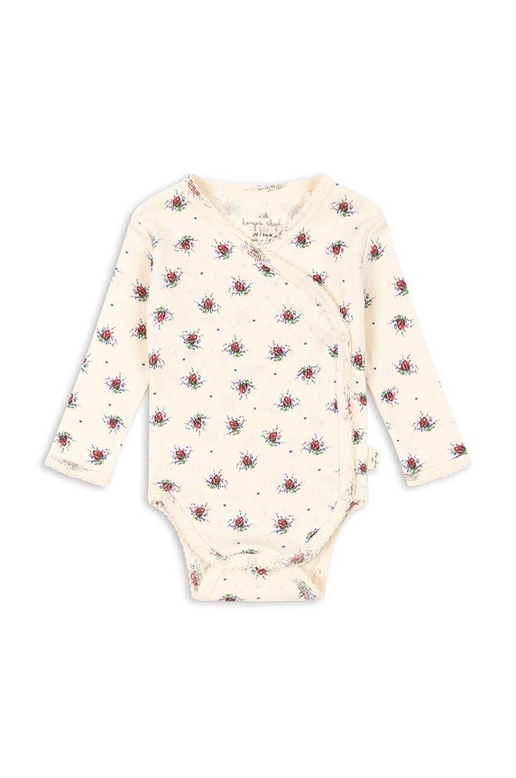 Konges Sløjd body bawełniane niemowlęce Produkt niemowlęcy beżowy KS100399