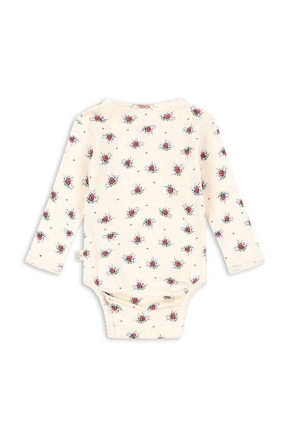 Konges Sløjd body bawełniane niemowlęce KS100399 beżowy SS24