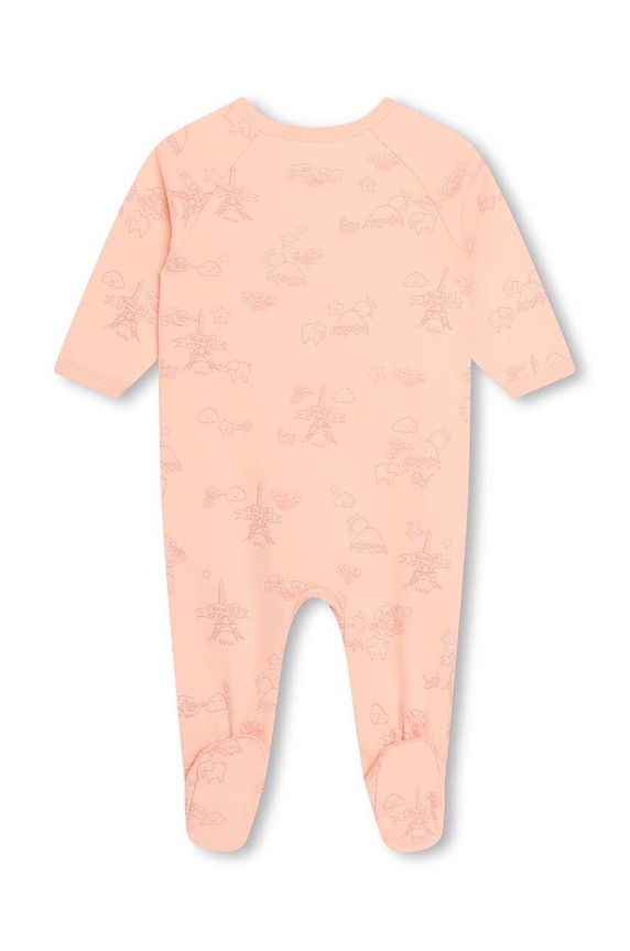 Chłopiec Kenzo Kids śpioszki bawełniane niemowlęce 2-pack K60074. różowy