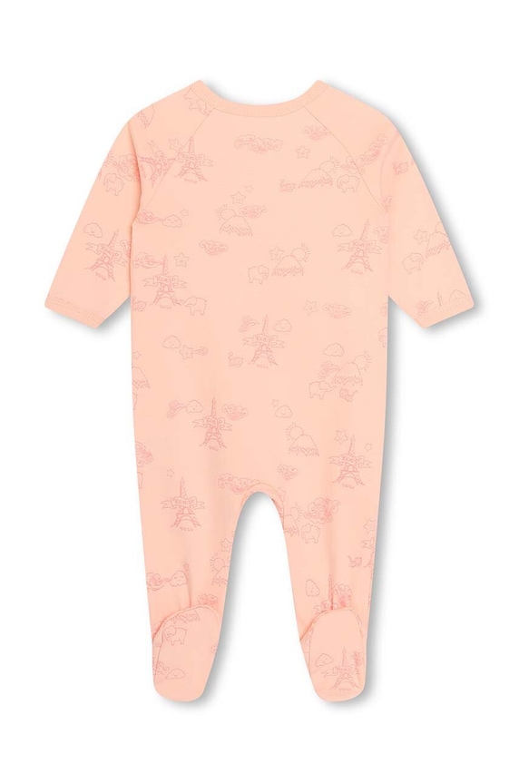Chłopiec Kenzo Kids śpioszki bawełniane niemowlęce 2-pack K60074. różowy