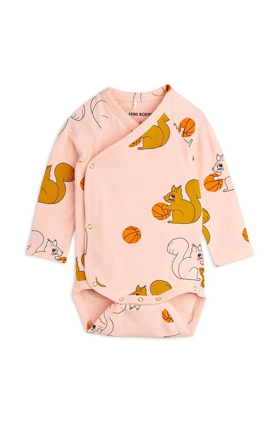 Mini Rodini body bebe Squirrels Produs pentru bebe roz 2424010528