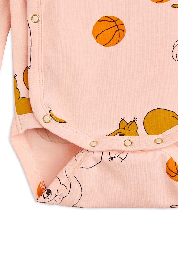 Mini Rodini body bebe Squirrels roz 2424010528